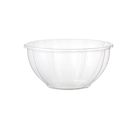 32 oz Clear Salad Bowl w/ Lid | Compostable | PLA (50 pack)