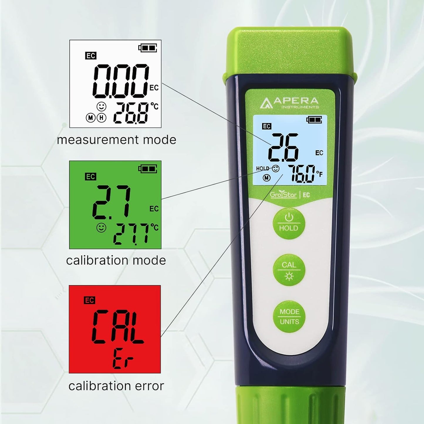 Apera Instruments GroStar GS3 EC/ppm Pen Tester (Gen II)