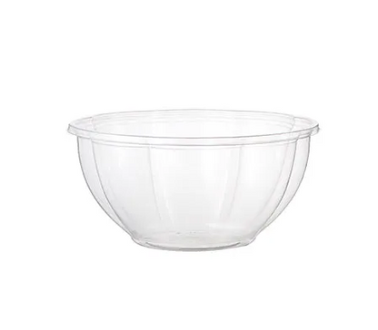 32 oz Clear Salad Bowl w/ Lid | Compostable | PLA (50 pack)