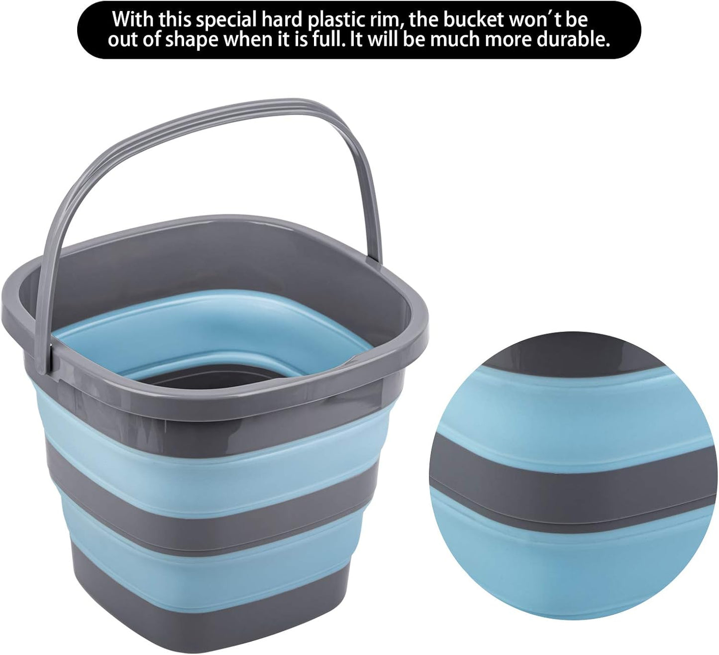 2.6 Gallon Collapsible Bucket