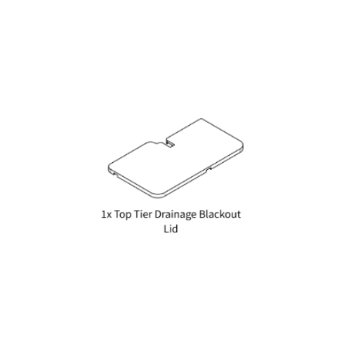 STEM Garden Replacement Top Tier Drainage Blackout Lid